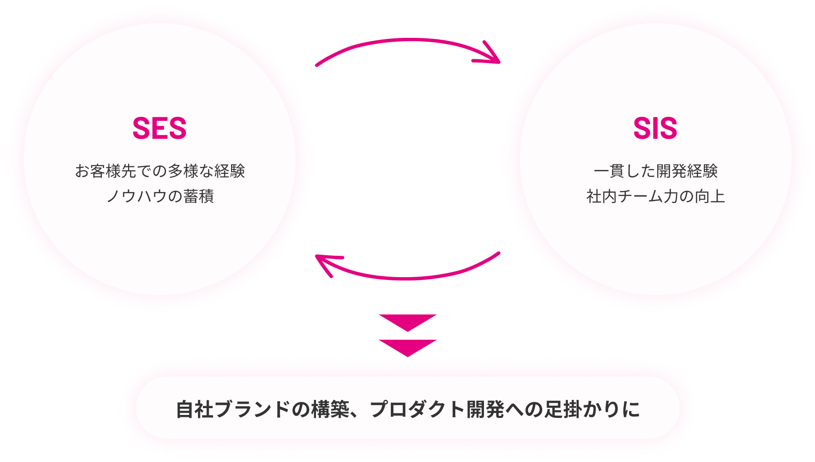 SESとSISの相乗効果イメージ